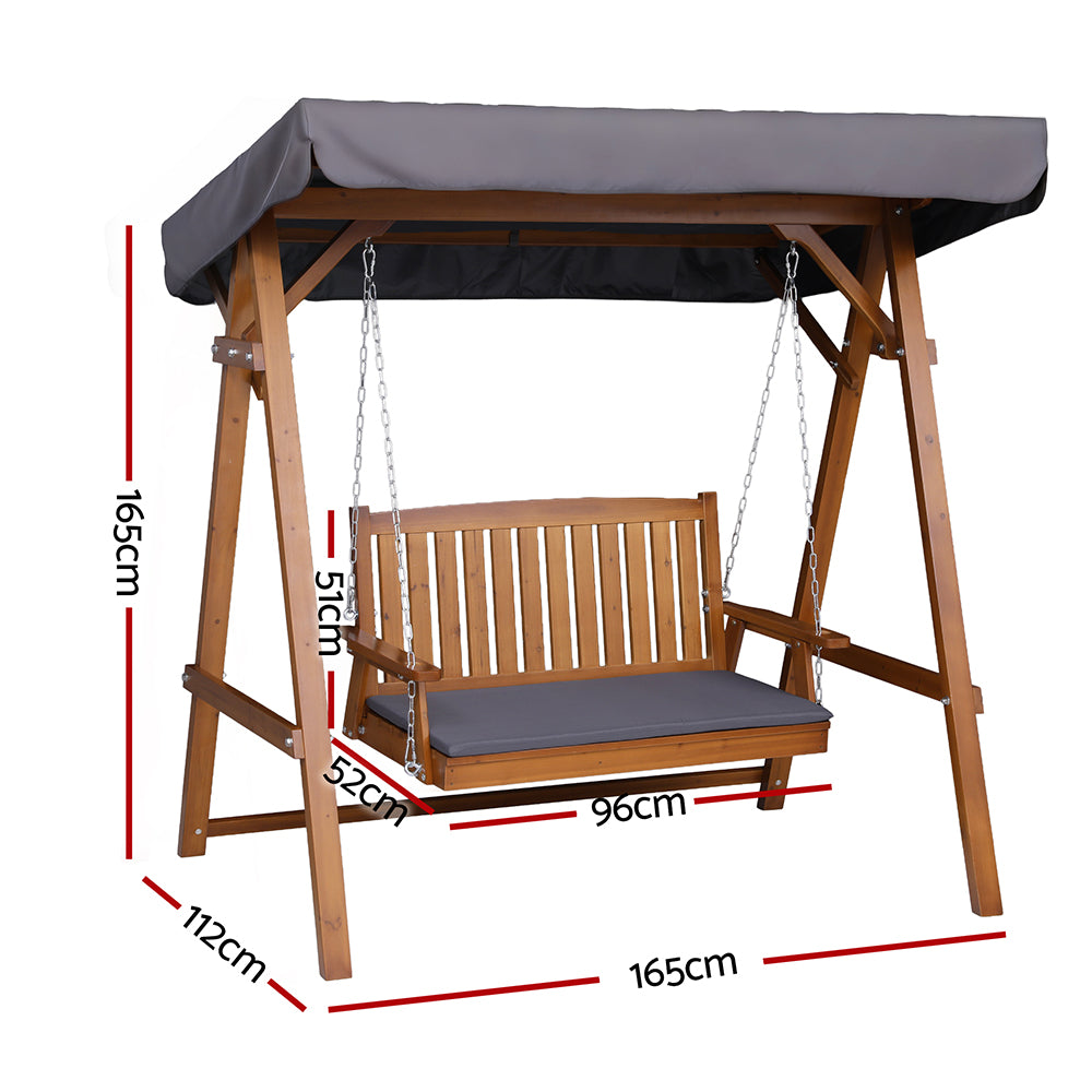 Pambula Swing Chair, Teak image 2