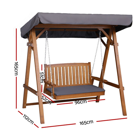 Pambula Swing Chair, Teak image 2