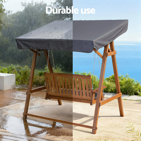 Pambula Swing Chair, Teak image 6