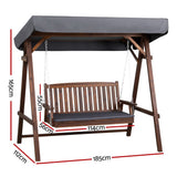 Tuross Head Swing Chair, Charcoal image 6