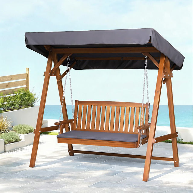 Tuross Head Swing Chair, Teak image 1