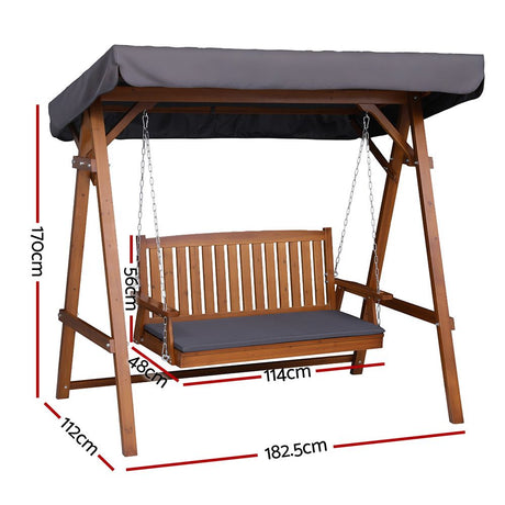 Tuross Head Swing Chair, Teak image 3