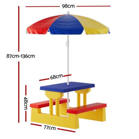 Keezi Kids Indoor/Outdoor Table and Chair Set