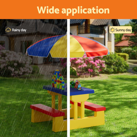 Keezi Kids Indoor/Outdoor Table and Chair Set