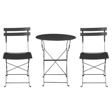 Gardeon 3-Piece Steel Outdoor Bistro Set