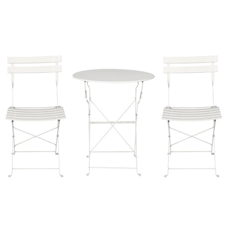 Gardeon 3-Piece Steel Outdoor Bistro Set
