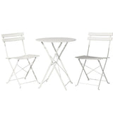 Gardeon 3-Piece Steel Outdoor Bistro Set