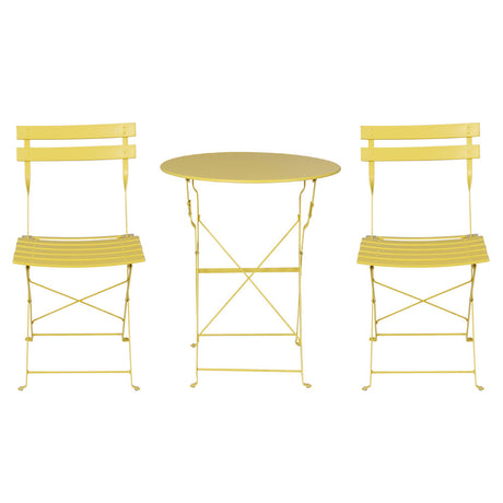 Gardeon 3-Piece Steel Outdoor Bistro Set