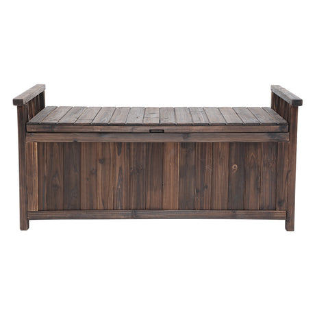 Beechmont 160L Outdoor Storage Box, Charcoal Timber
