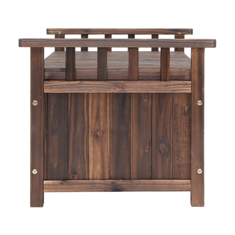 Beechmont 160L Outdoor Storage Box, Charcoal Timber