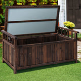 Beechmont 160L Outdoor Storage Box, Charcoal Timber