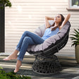 Minnamurra Papasan Chair, Black