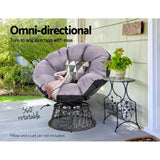 Minnamurra Papasan Chair, Black
