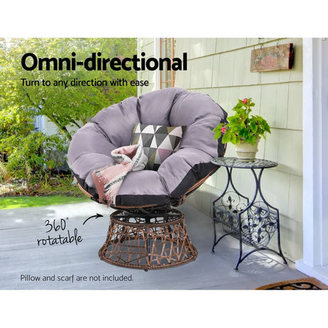 Minnamurra Papasan Chair, Brown