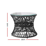 Gardeon PE Wicker Papasan Chair & Table Set