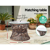 Gardeon Outdoor Wicker Papasan Lounge Set