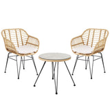 Port Gregory Bistro Set, 3 piece, Natural