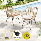Port Gregory Bistro Set, 3 piece, Natural