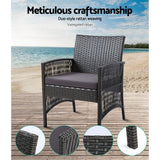 Gardeon Elegant 4PCS Wicker Sofa Set