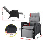 Nambour Recliner Chair, Black