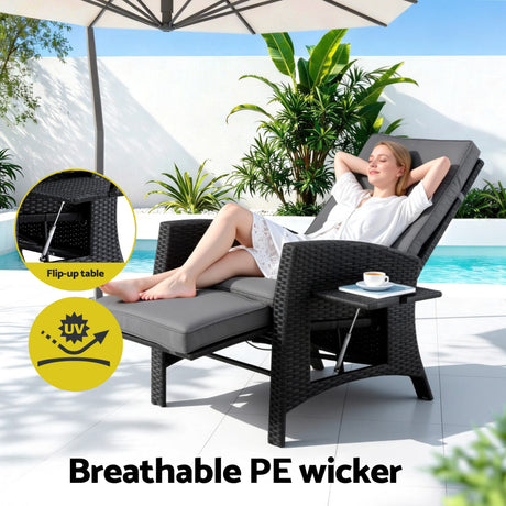 Nambour Recliner Chair, Black