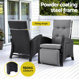 Nambour Recliner Chair, Black