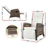 Gardeon Adjustable Outdoor Recliner Chair