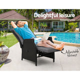 Gardeon Adjustable Wicker Recliner Chair