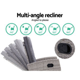 Halifax 2 Piece Recliner Set, Grey