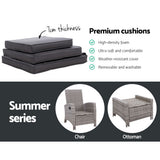 Halifax 2 Piece Recliner Set, Grey