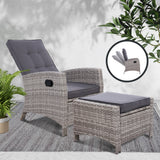 Halifax 2 Piece Recliner Set, Grey