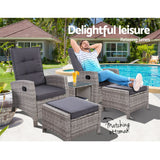 Gardeon 5-Piece Luxury Outdoor Recliner Set