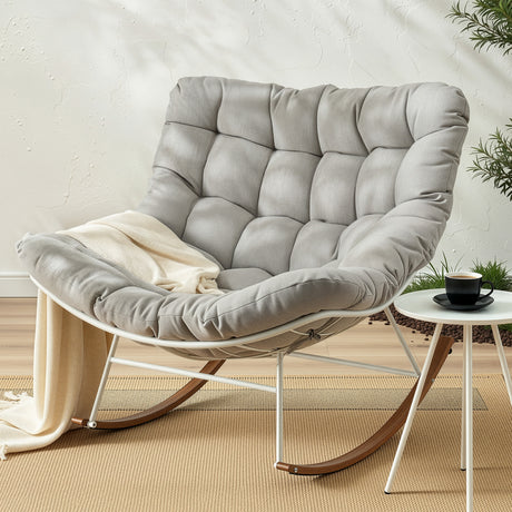 Dalmeny Rocking Chair, White image 1