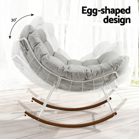 Dalmeny Rocking Chair, White image 5