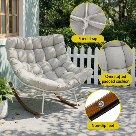 Dalmeny Rocking Chair, White image 6
