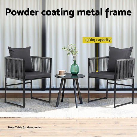 Gardeon Outdoor Woven Rope Dining Chairs