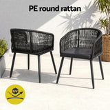 Wolumla Outdoor Dining Chair Black 2pcs image 6