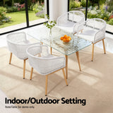 Wolumla Outdoor Dining Chair White 2pcs image 1