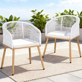 Wolumla Outdoor Dining Chair White 2pcs image 7