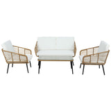 Gardeon Elegant Rattan 4-Piece Outdoor Sofa Set