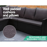 Gardeon Modular Outdoor Wicker Sofa and Dining Set with Included Hooks — Allure Home Collections