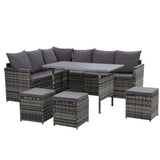 Gardeon Modular Outdoor Wicker Sofa and Dining Set with Included Hooks — Allure Home Collections