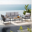 Gardeon 5 Seater Outdoor Sofa Set 4 Piece with Table Chair and Garden Bench — Allure Home Collections