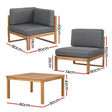 Huskisson 5 Piece Outdoor Lounge Set