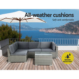Boolathana Outdoor Lounge Set, 4 seater, Grey