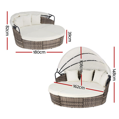 Ulladulla Sun Lounger Set, Beige, view 2