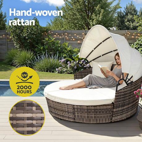 Ulladulla Sun Lounger Set, Beige, view 6