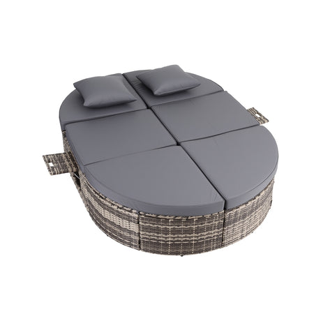 Sunrise Beach Outdoor Daybed Sun Lounge, Grey