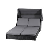 Gardeon Outdoor Day Bed Sun Lounge Setting Wicker Lounger Patio Furniture