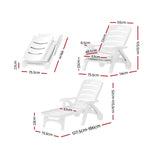 Gardeon Portable Folding Sun Lounger
